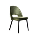 Semifreddo Chair - Black Legs/Avocado Velvet