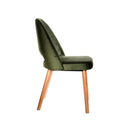 Semifreddo Chair - Trojan Oak Legs/Avocado Velvet