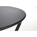 Bolero Black Pavement Style Steel Table 600mm Round