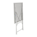 Bolero Grey Pavement Style Steel Table (600mm Square)