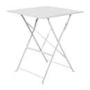 Bolero Grey Pavement Style Steel Table (600mm Square)