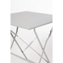 Bolero Grey Pavement Style Steel Table (600mm Square)