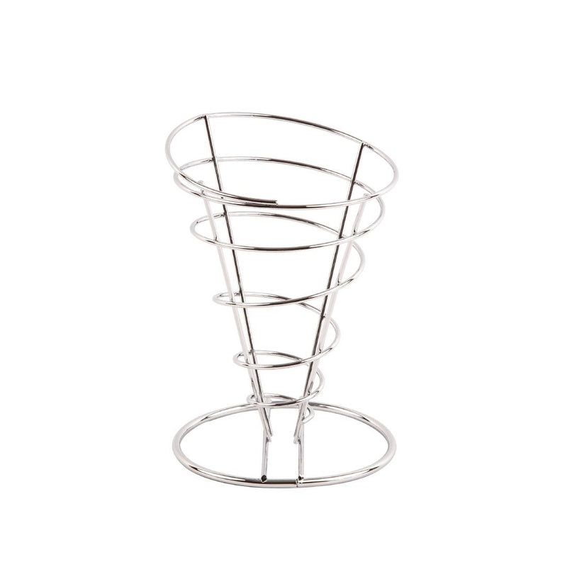 Cone Fry Holder - Chrome Wire
