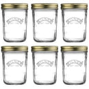 Kilner Wide Mouth Preserve Jar 350ml, set 6