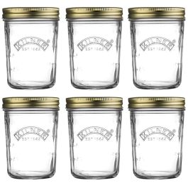 Kilner Wide Mouth Preserve Jar 350ml, set 6