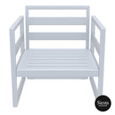 Mykonos Lounge Armchair - Silver Grey
