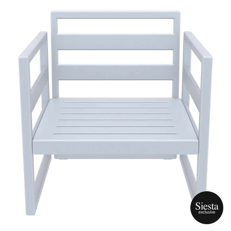 Mykonos Lounge Armchair - Silver Grey