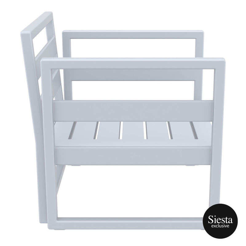 Mykonos Lounge Armchair - Silver Grey