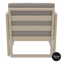 Mykonos Lounge Armchair - Taupe with Light Brown Cushions