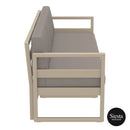 Mykonos Lounge Sofa XL - Taupe with Light Brown Cushions