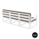 Mykonos Lounge Sofa XL - White with Light Brown Cushions