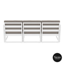 Mykonos Lounge Sofa XL - White with Light Brown Cushions
