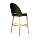 Semifreddo Stool - Trojan Oak Legs/Avocado Velvet