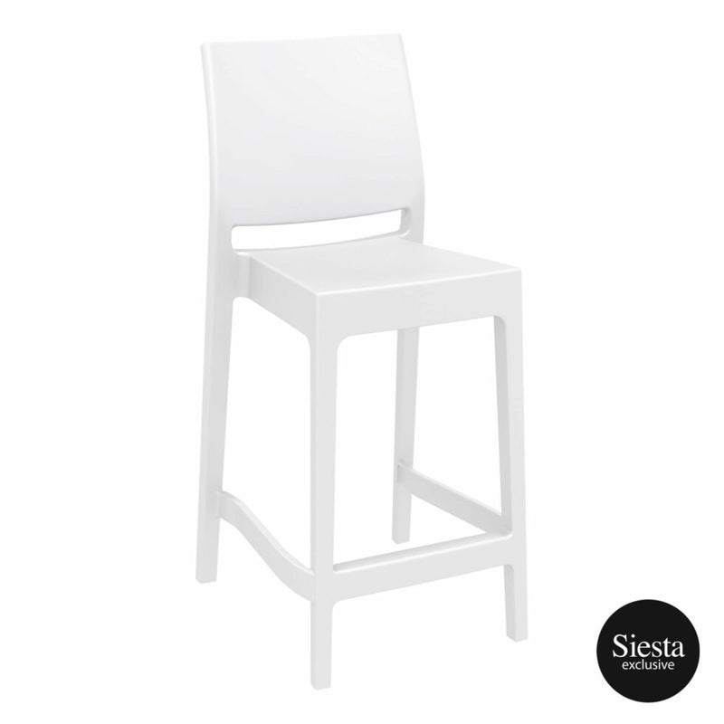 Maya Barstool  65 - White