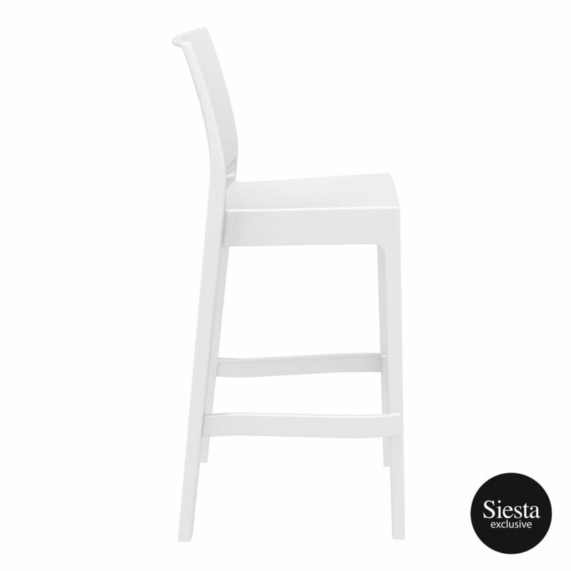 Maya Barstool  75 - White