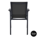 Pacific Arm Chair - Black/Black