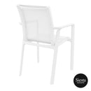 Pacific Arm Chair - White/White