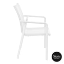 Pacific Arm Chair - White/White