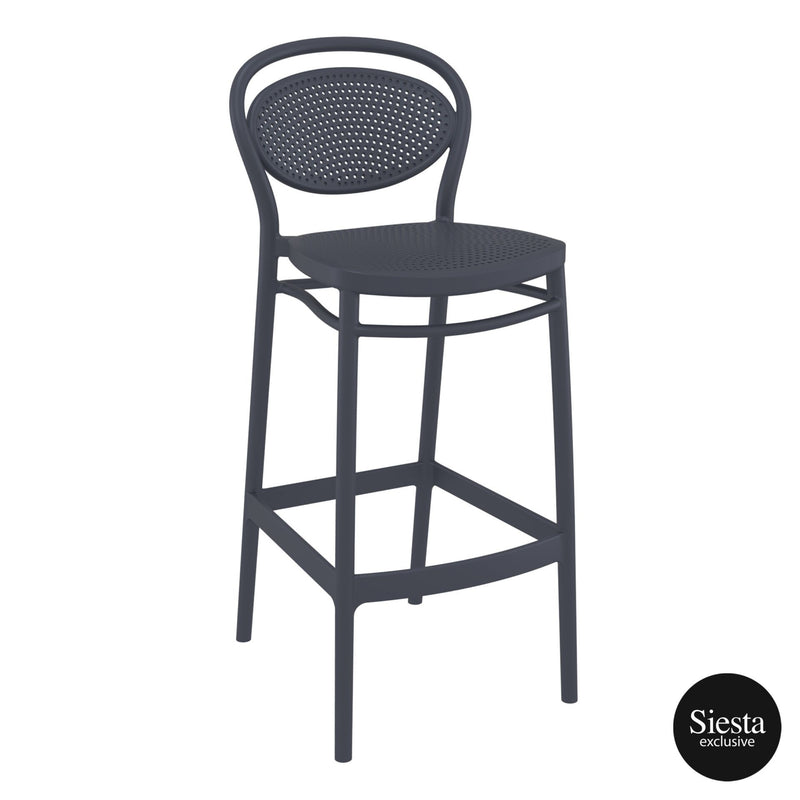 Marcel Barstool 75 - Anthracite