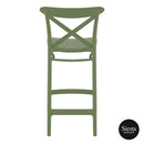 Cross Barstool 65 - Olive Green