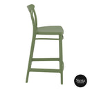 Cross Barstool 65 - Olive Green