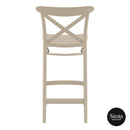 Cross Barstool 65 - Taupe