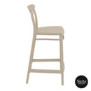 Cross Barstool 65 - Taupe