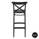 Cross Barstool 75 - Black