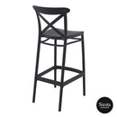 Cross Barstool 75 - Black