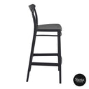 Cross Barstool 75 - Black