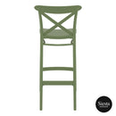 Cross Barstool 75 - Olive Green