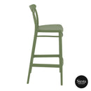 Cross Barstool 75 - Olive Green