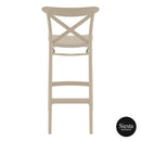 Cross Barstool 75 - Taupe