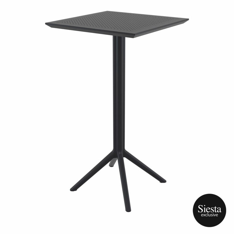 Sky Folding BAR Table 60 Square - Black