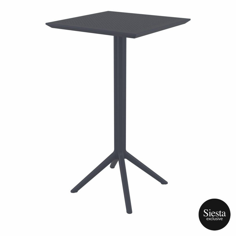 Sky Folding BAR Table 60 Square - Anthracite