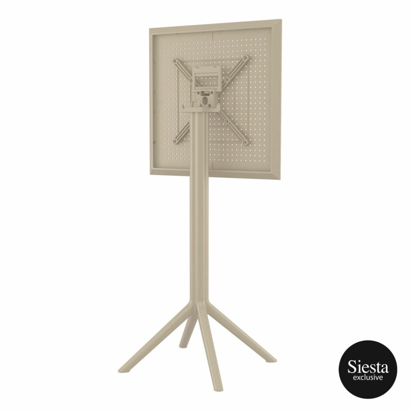 Sky Folding BAR Table 60 Square - Taupe