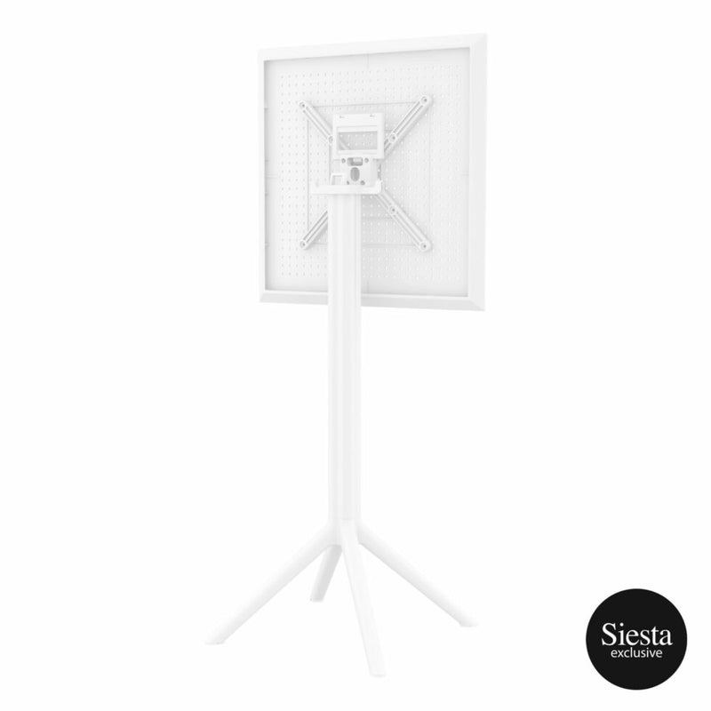 Sky Folding BAR Table 60 Square - White