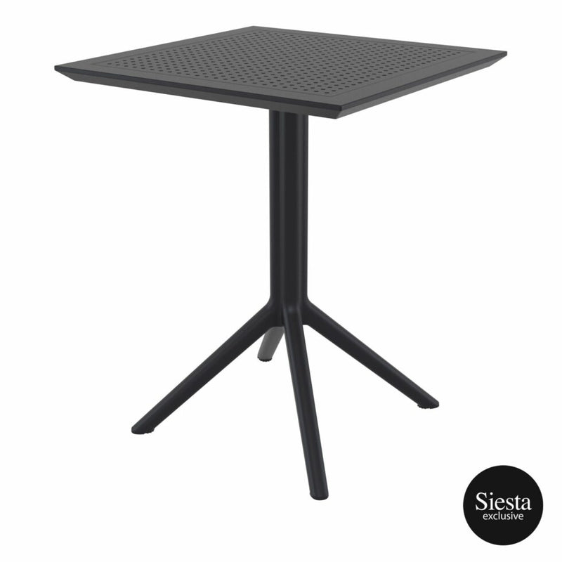 Sky Folding Table 60 Square - Black