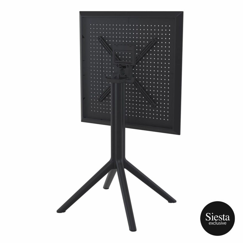 Sky Folding Table 60 Square - Black