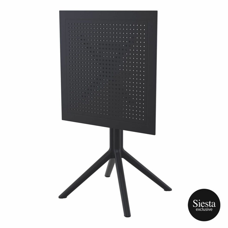 Sky Folding Table 60 Square - Black