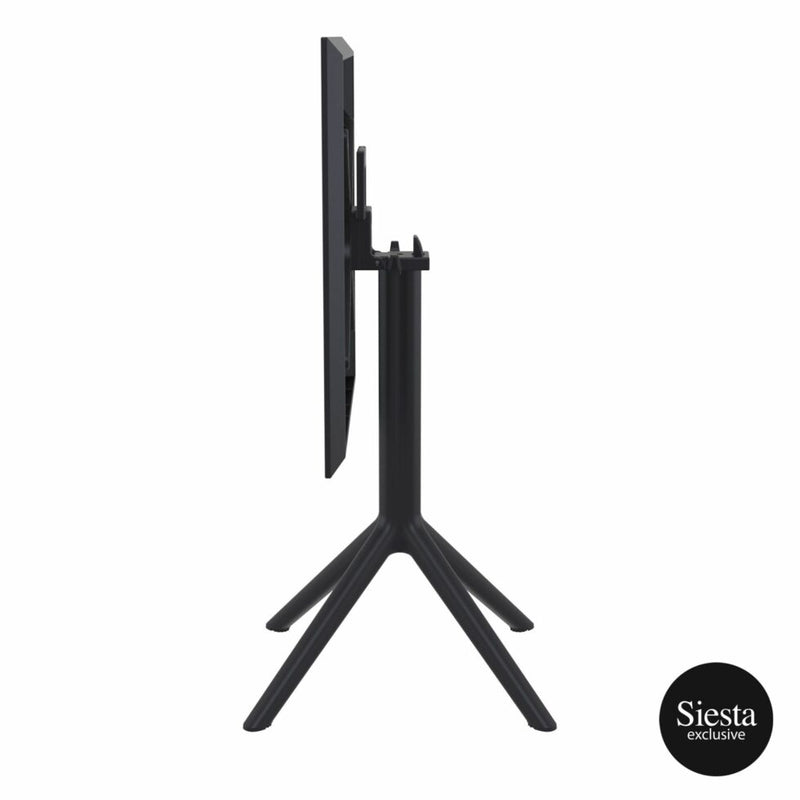 Sky Folding Table 60 Square - Black