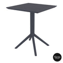 Sky Folding Table 60/Air Chair  2 Seat Package - Anthracite
