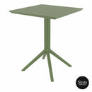 Sky Folding Table 60 Square - Olive Green