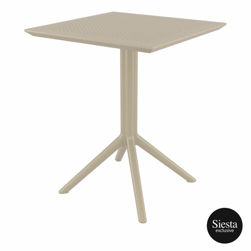 Sky Folding Table 60 Square - Taupe