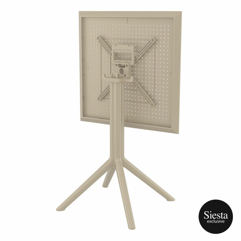 Sky Folding Table 60 Square - Taupe