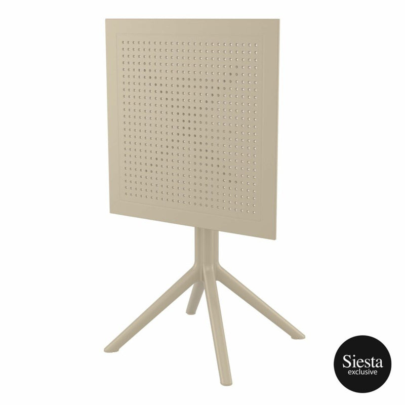 Sky Folding Table 60 Square - Taupe