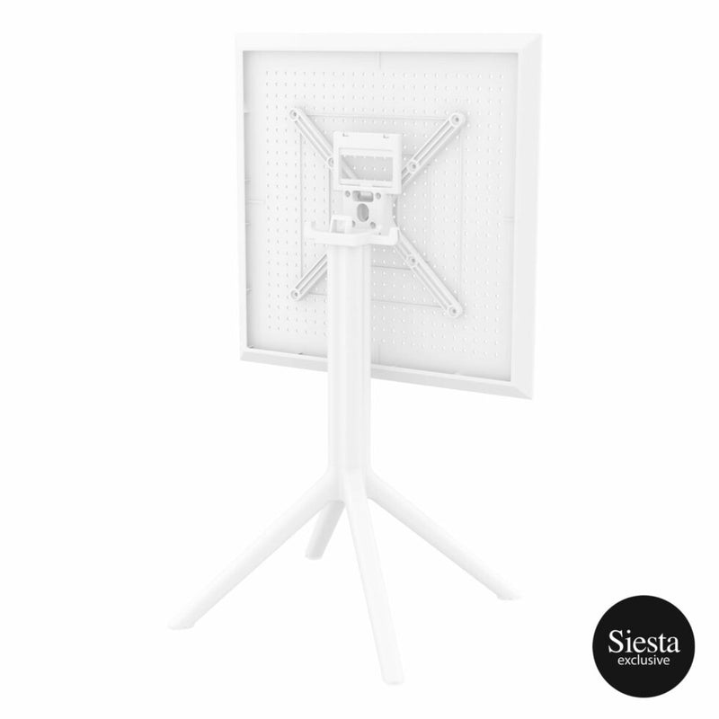 Sky Folding Table 60 Square - White