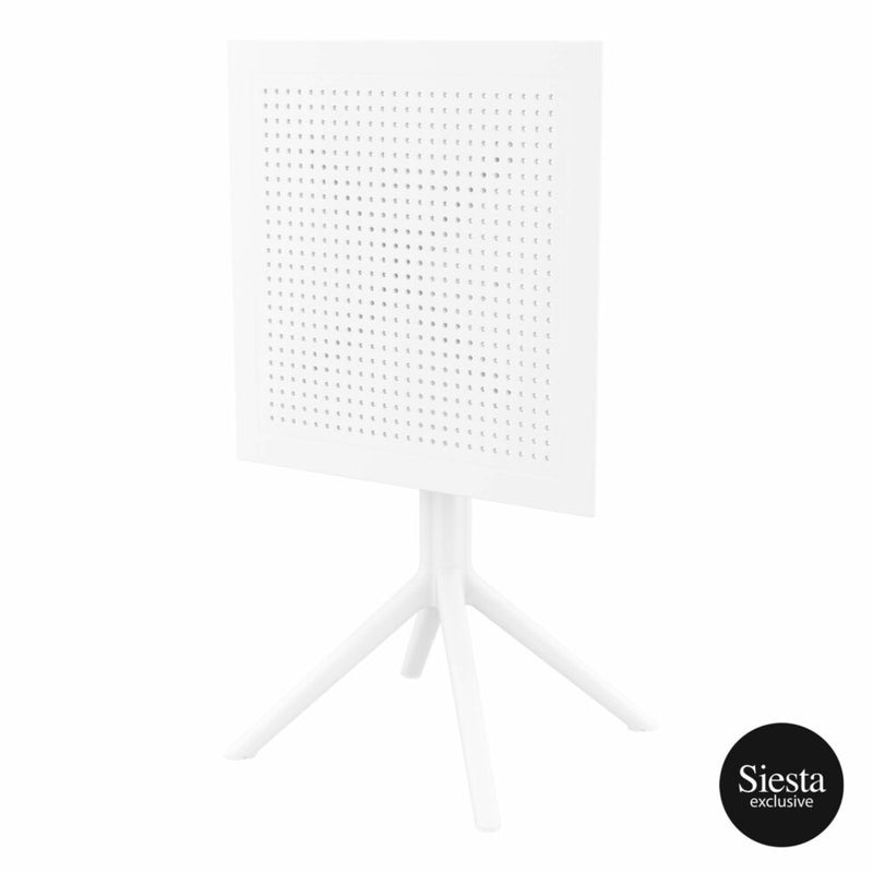 Sky Folding Table 60 Square - White