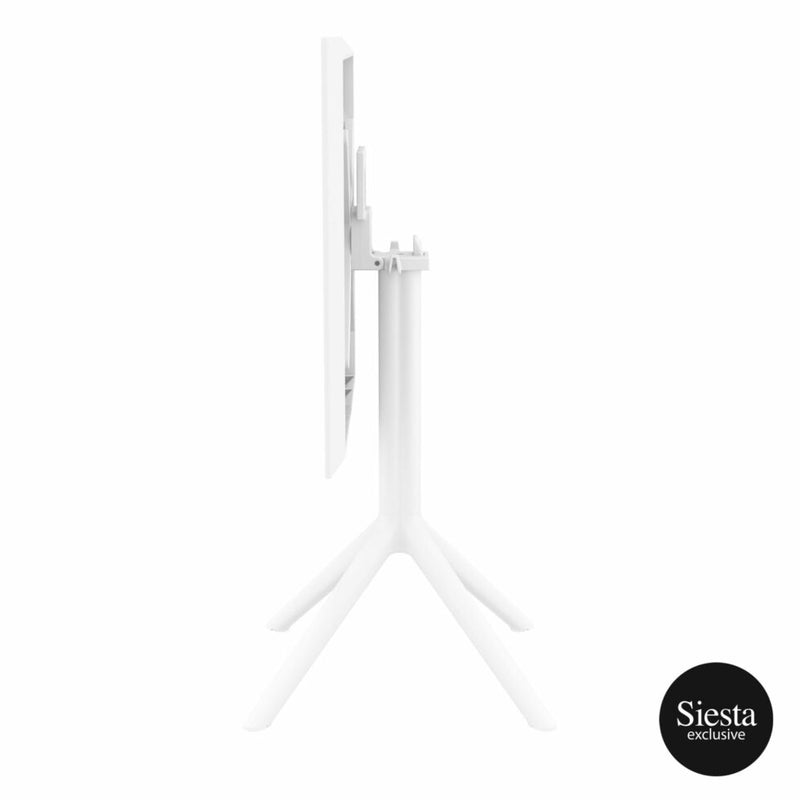 Sky Folding Table 60 Square - White