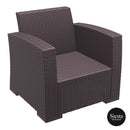 Monaco Lounge Armchair Single - Chocolate
